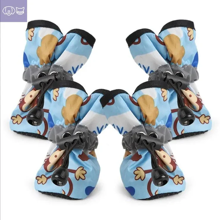 4pcs/set Waterproof Pet Dog Shoes - Image 11