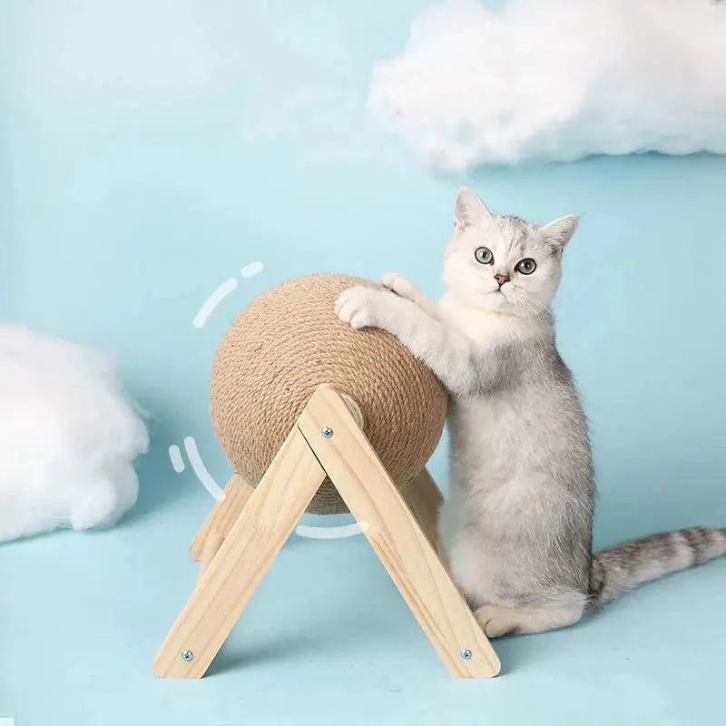 Cat Scratching Ball Toy – Sisal Rope Board for Grinding Paws - Image 7