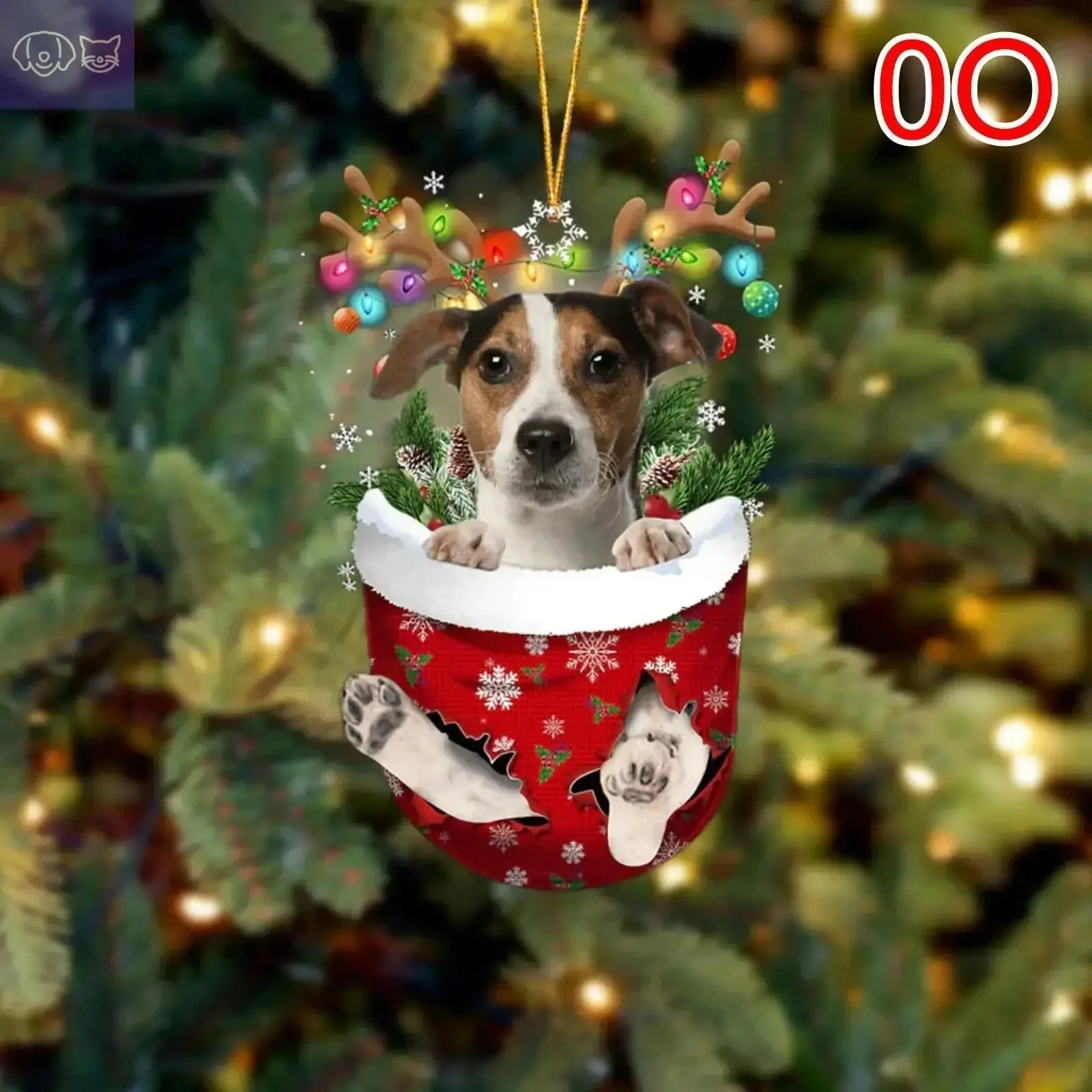 Dogs Snow Pocket Ornaments - Image 11
