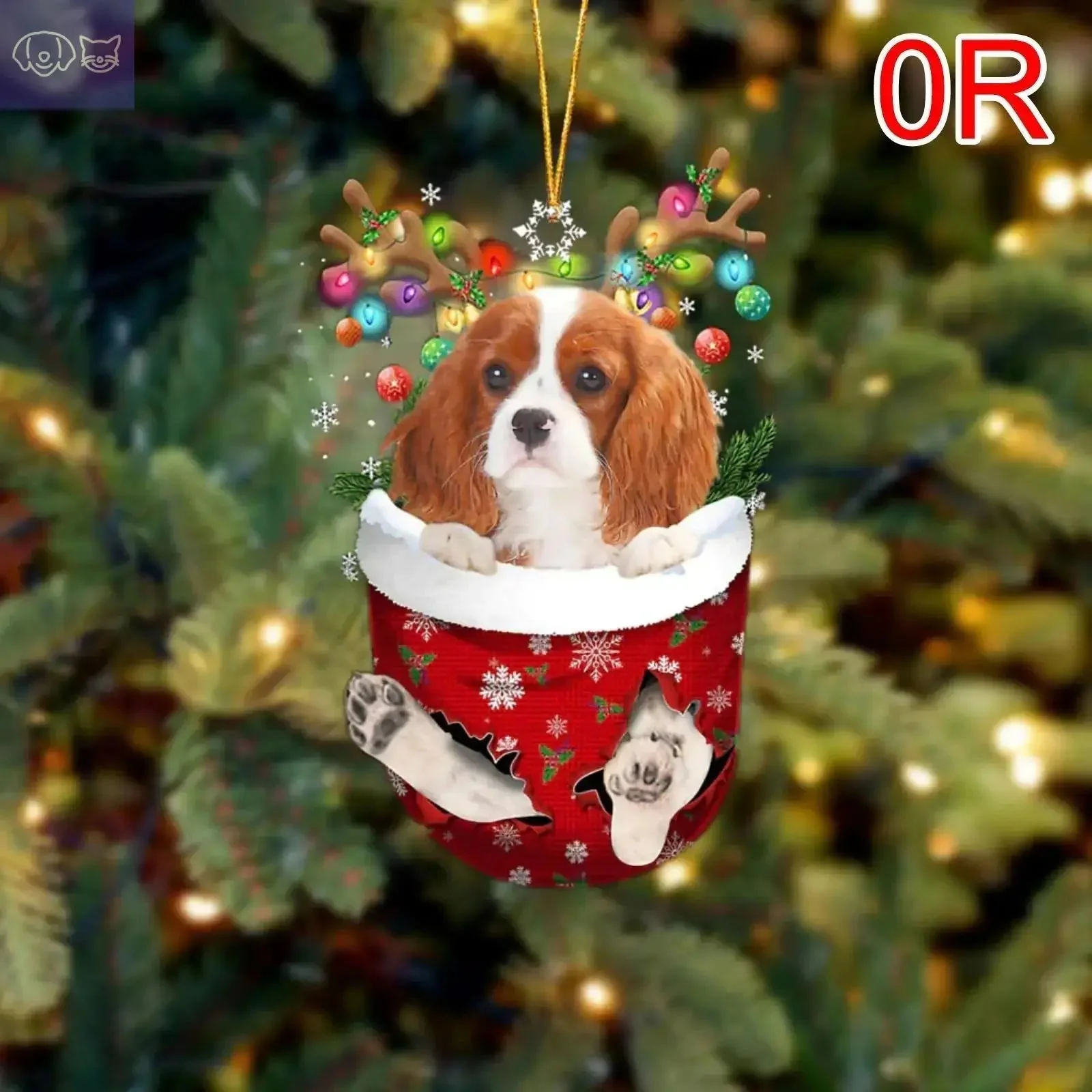 Dogs Snow Pocket Ornaments - Image 13