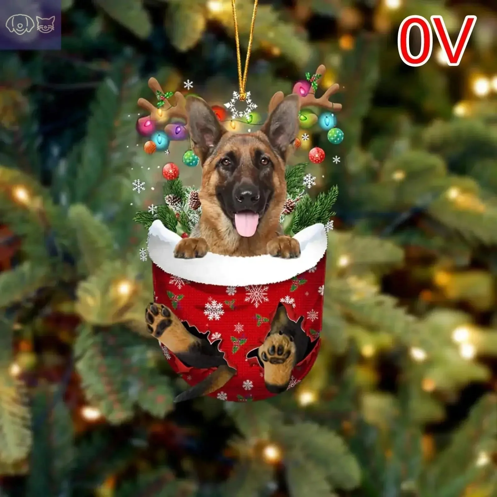 Dogs Snow Pocket Ornaments - Image 16
