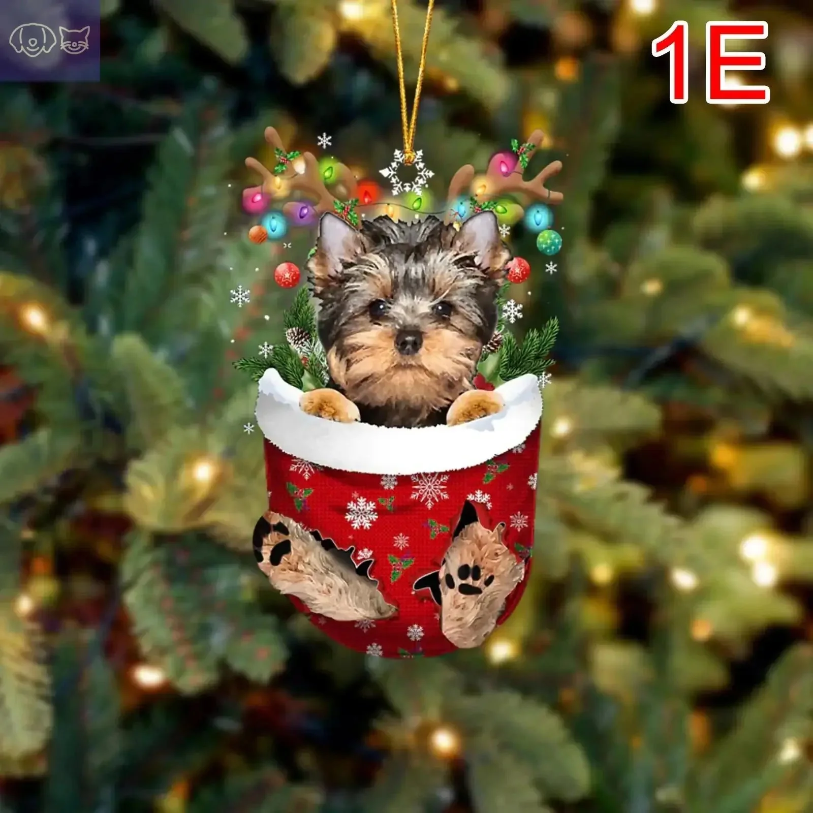 Dogs Snow Pocket Ornaments - Image 23
