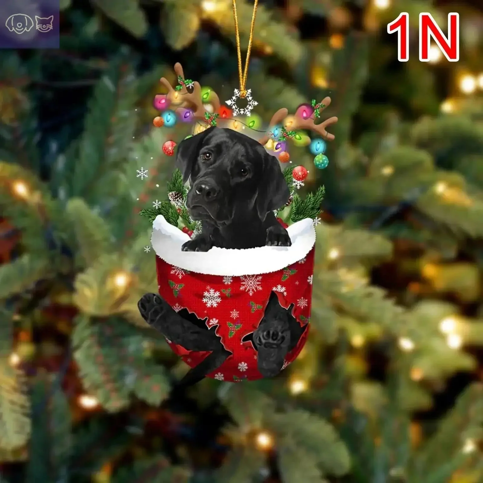 Dogs Snow Pocket Ornaments - Image 27