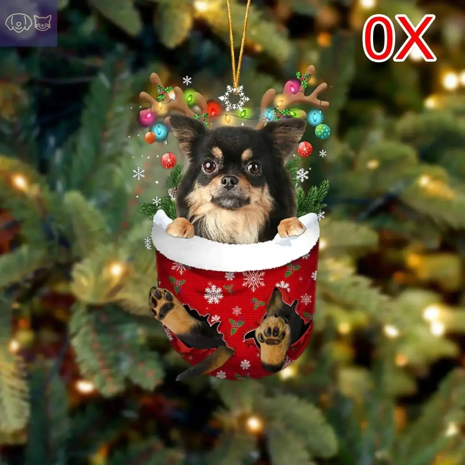 Dogs Snow Pocket Ornaments - Image 39