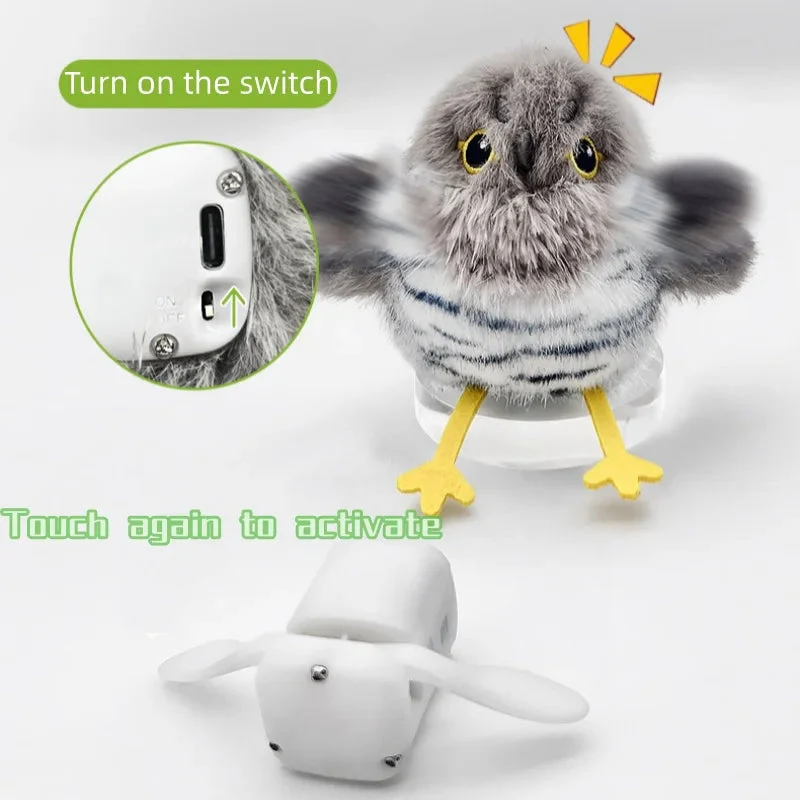 Fluttering and chirping bird cat toy - Image 6