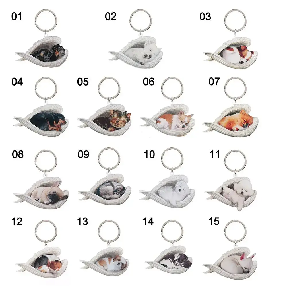 Cute Sleeping Angel Dog Ornament - Image 5