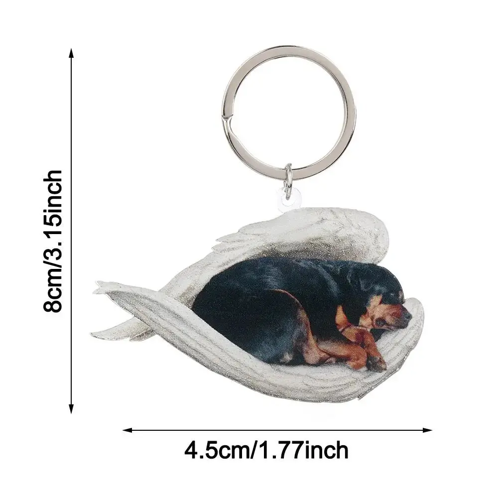 Cute Sleeping Angel Dog Ornament - Image 6