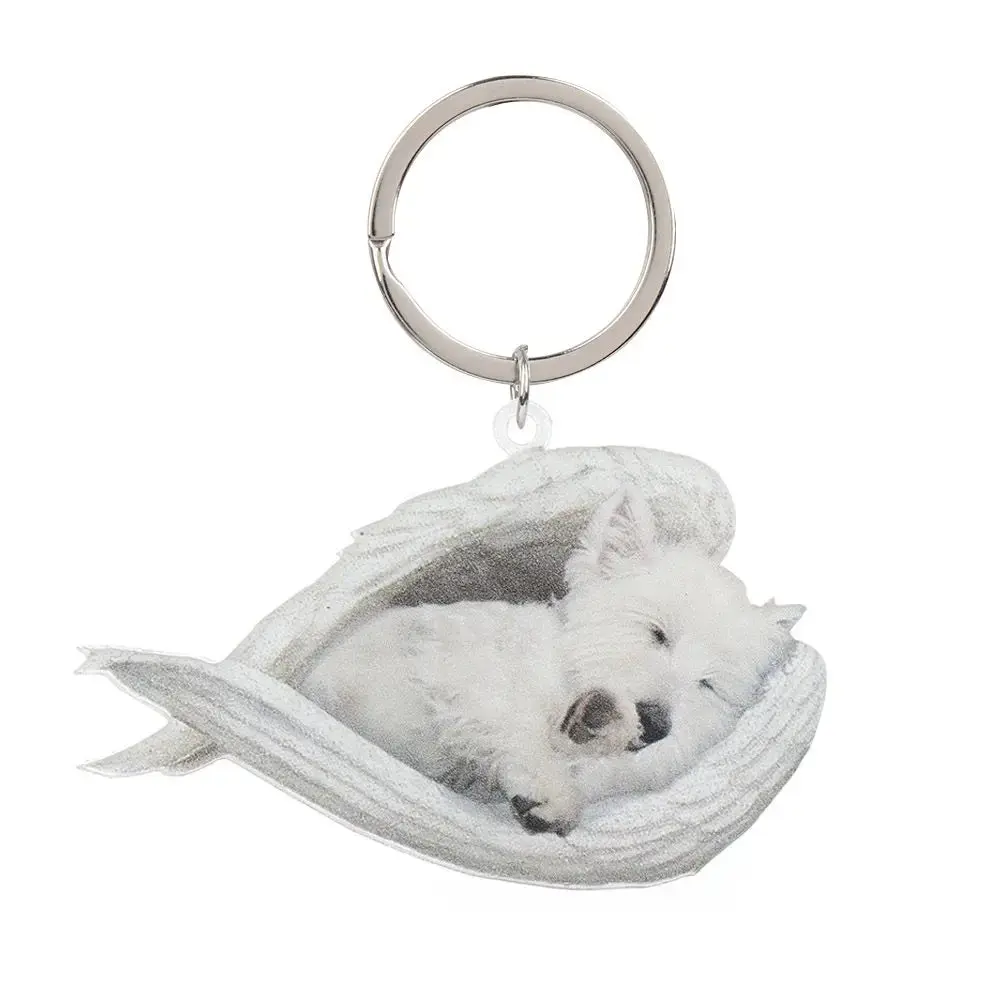 Cute Sleeping Angel Dog Ornament - Image 8