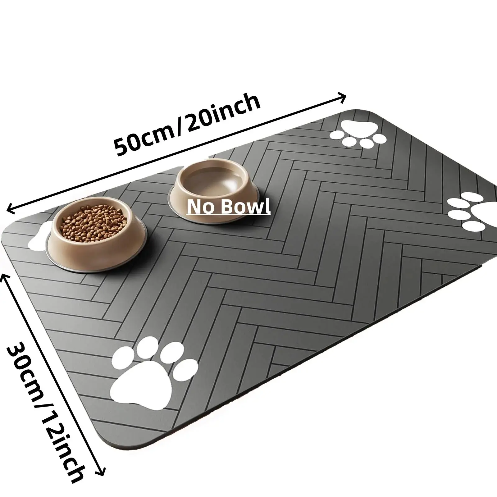 Absorbent Pet Feeding Mat with Waterproof Backing - Quick Dry for Dogs & Cats - Image 7