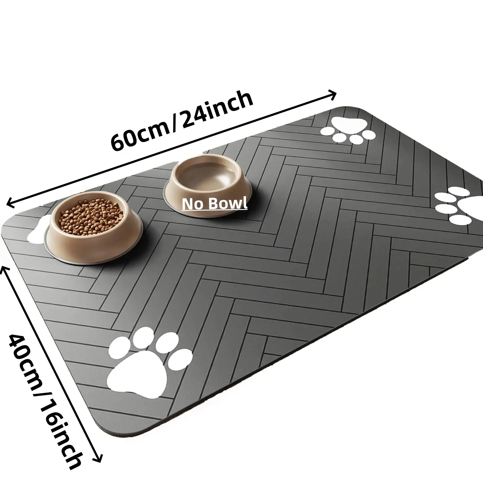 Absorbent Pet Feeding Mat with Waterproof Backing - Quick Dry for Dogs & Cats - Image 8
