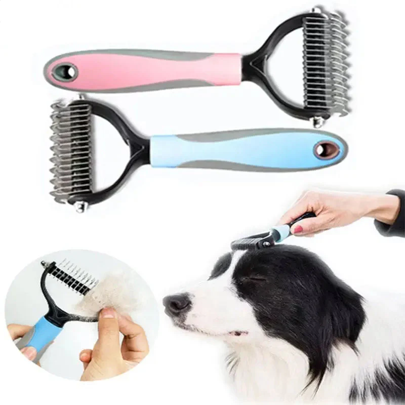 Pet Safe Dematting Comb – Dual Head Grooming Tool for Pets