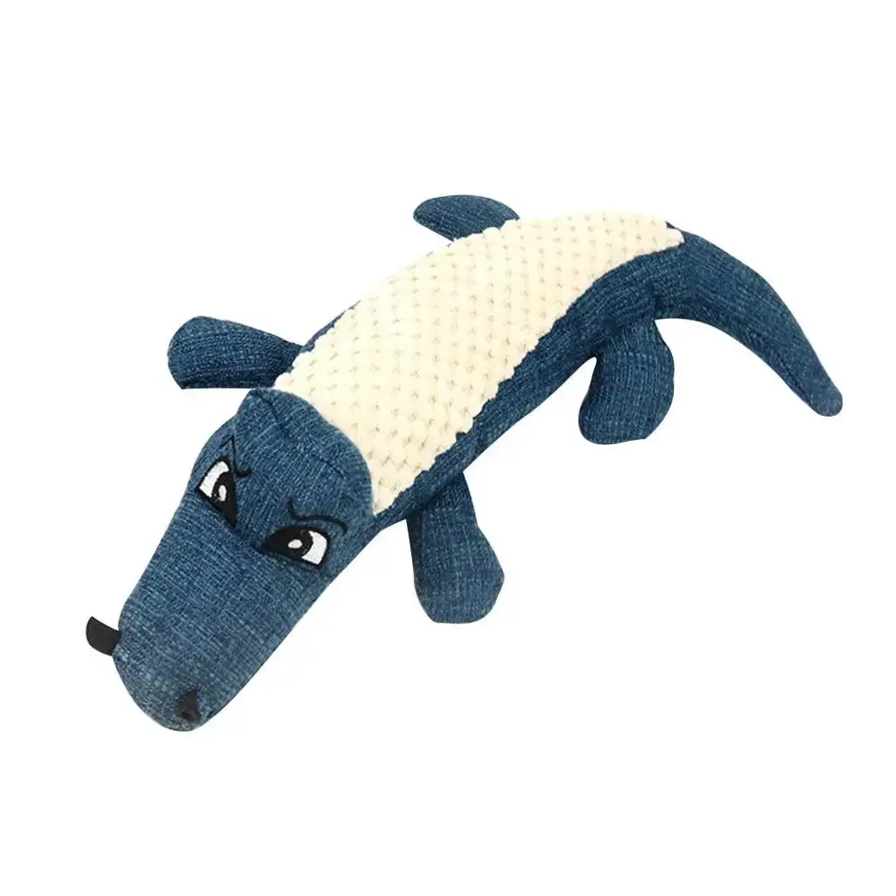 Squeaky crocodile plush for aggressive chewers🐾 - Image 7