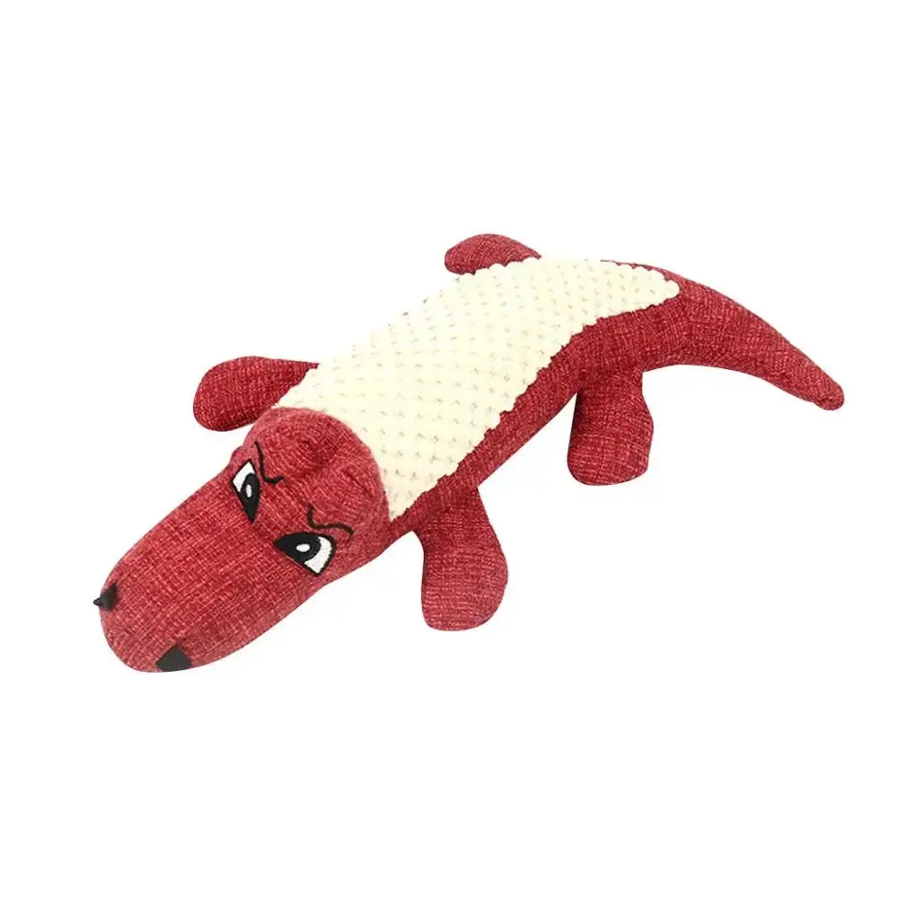 Squeaky crocodile plush for aggressive chewers🐾 - Image 9