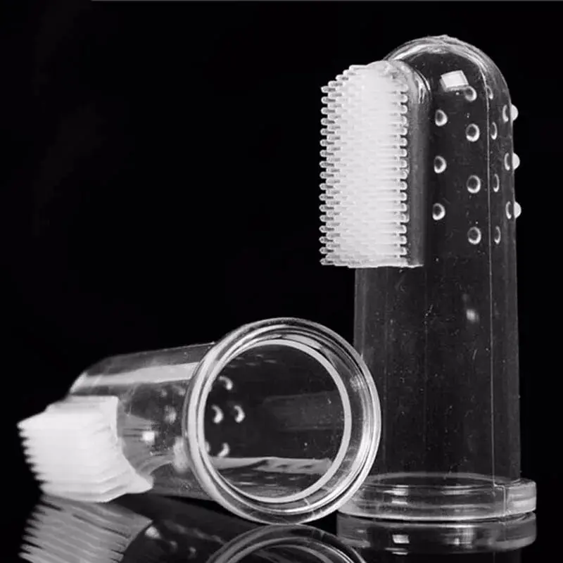 Soft Silicone Finger Toothbrush for Dogs Dental Hygiene Tool (5 pcs) - Image 2