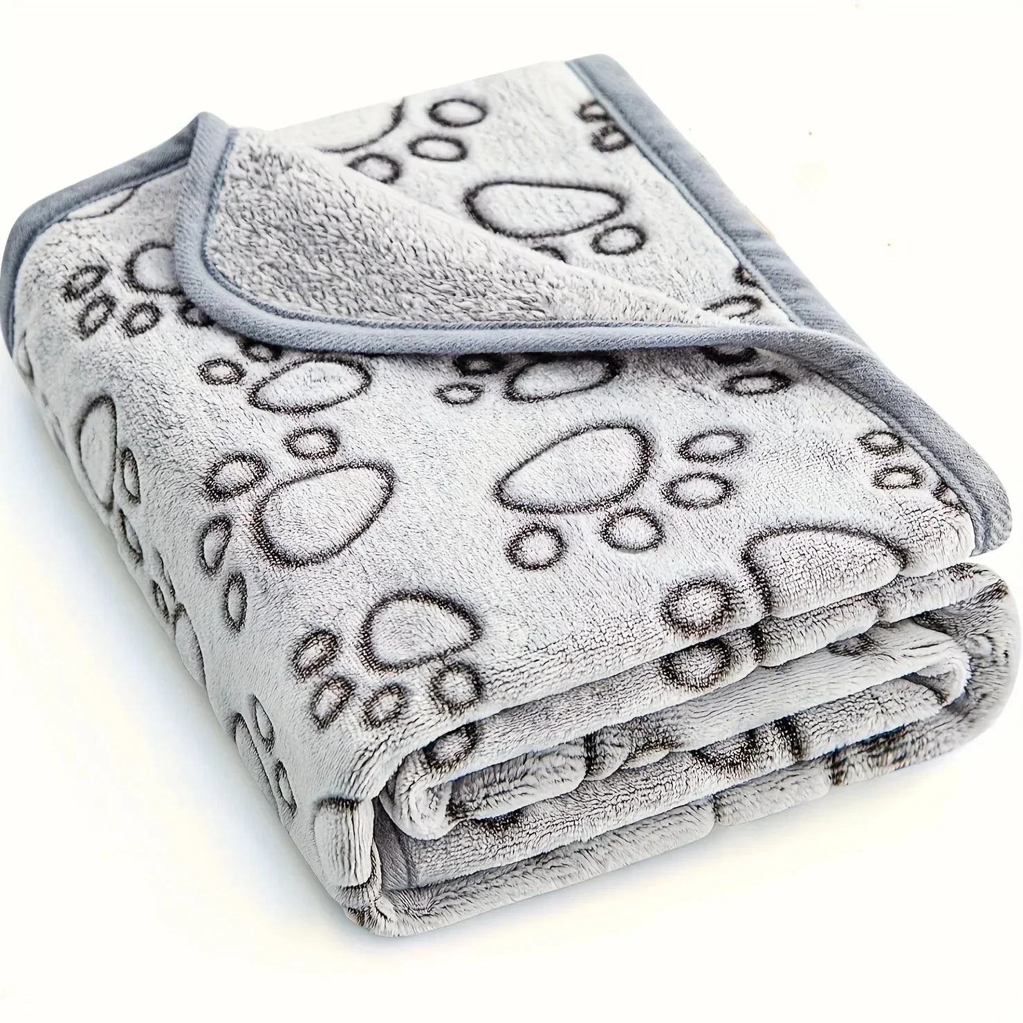 Soft Fluffy Pet Blanket - High-Quality Warm Cartoon Pattern Mat for Cats & Dogs - Image 7