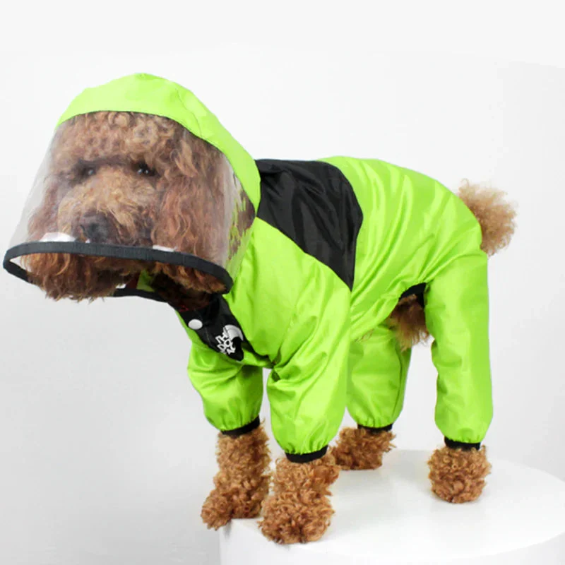 Waterproof Dog Raincoat Jumpsuit with Hood – Water-Resistant Full Body Pet Jacket - Image 7