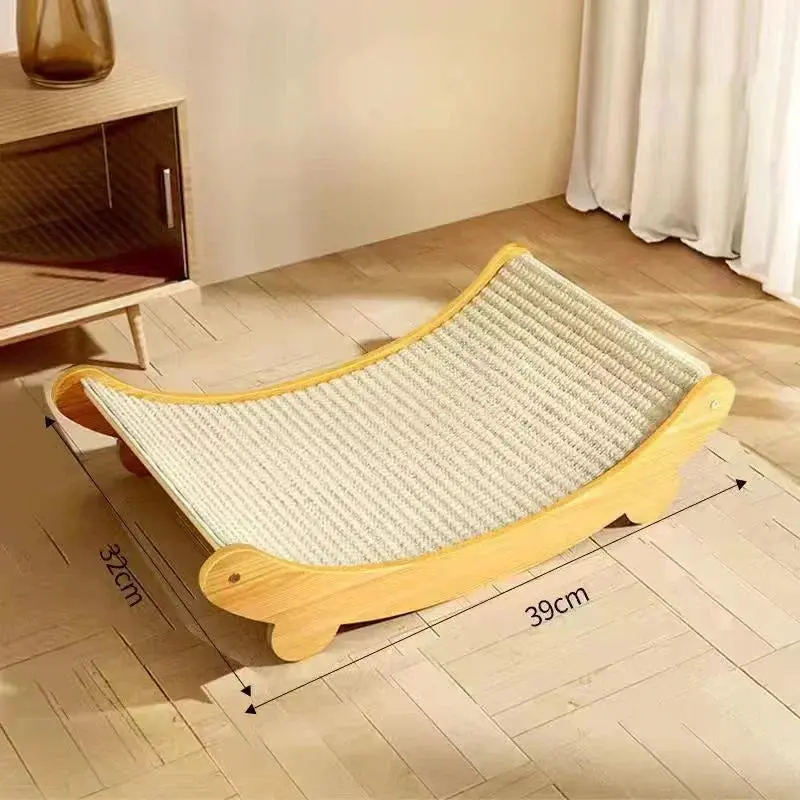 Wooden Cat Scratching Pad & Bed – Multi-Function Scratch Board - Image 7