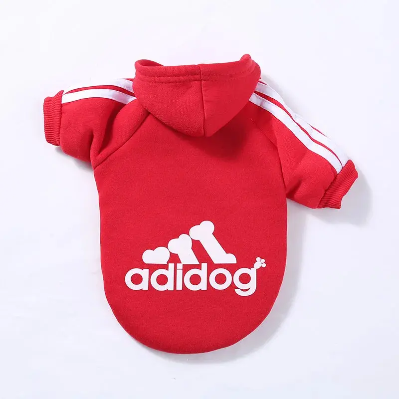 Adidog Pet Dog Clothes – Cotton Hooded Sweatshirt for All Sizes - Image 3