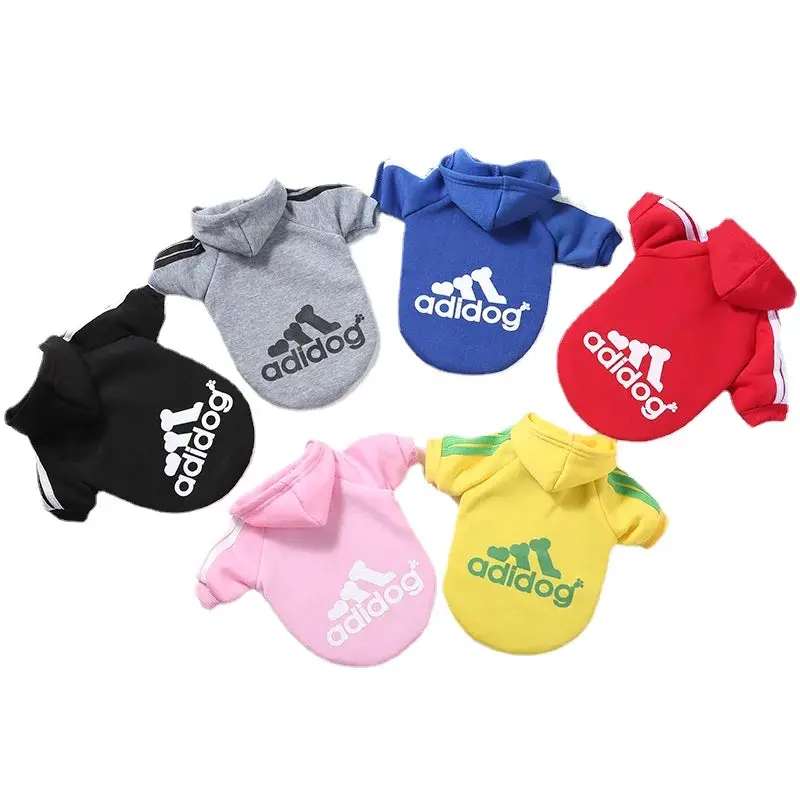 Adidog Pet Dog Clothes – Cotton Hooded Sweatshirt for All Sizes - Image 7